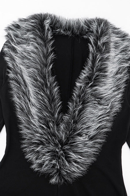 Soft Faux Fur Romper LavishDaily