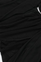 Off-Shoulder Mesh Cutout Bodycon Dress Lavish Daily