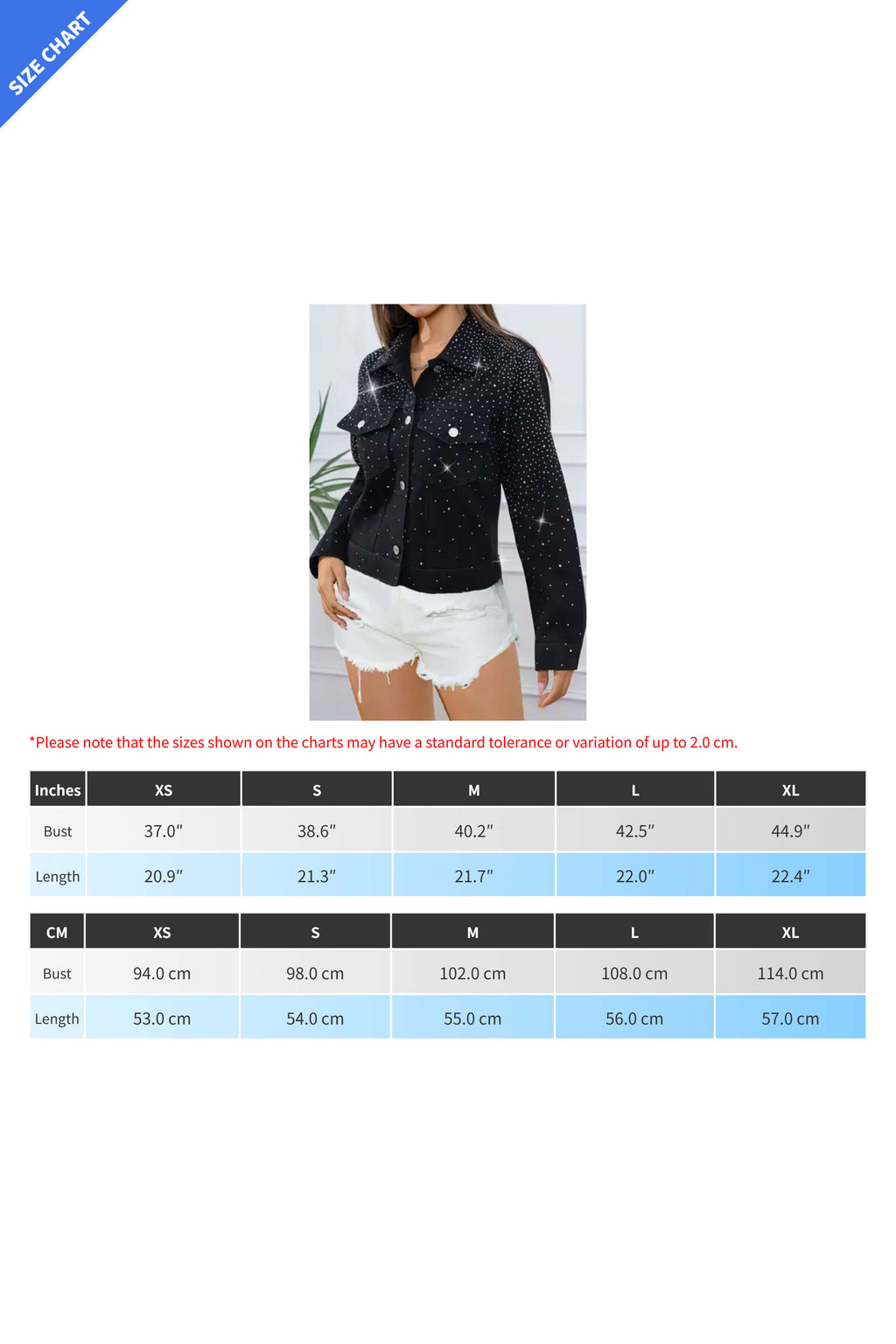 Black Rhinestone Denim Jacket Lavish Daily