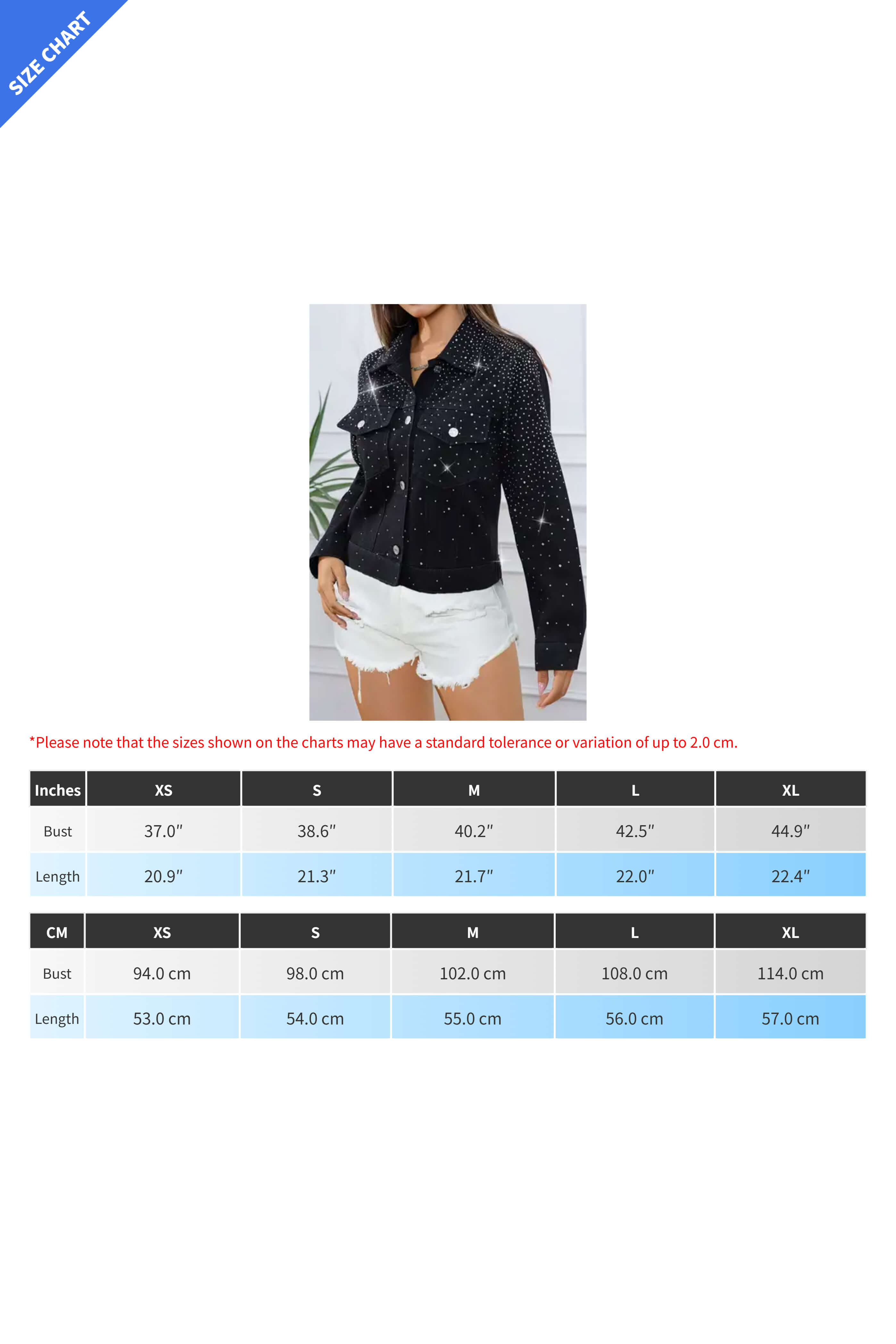 Black Rhinestone Denim Jacket Lavish Daily