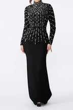 Beaded Drill Women's Formal Party Dress Lavish Daily