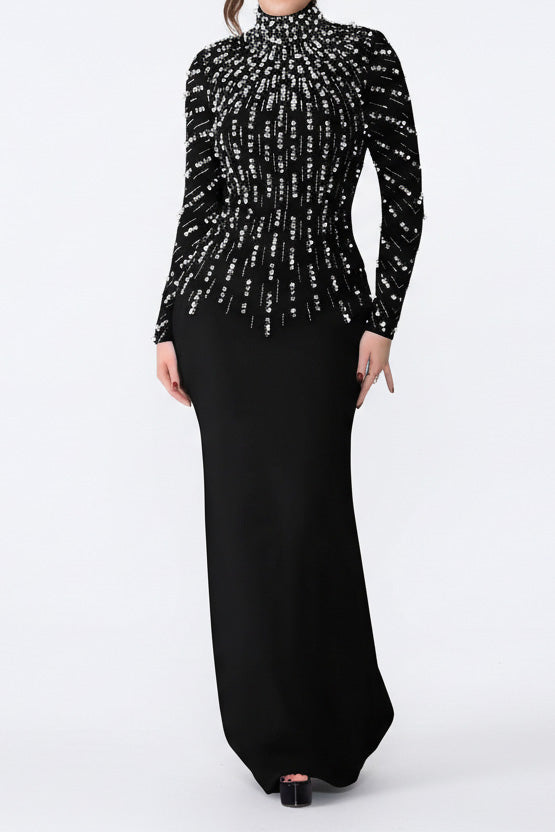 Beaded Drill Women's Formal Party Dress Lavish Daily