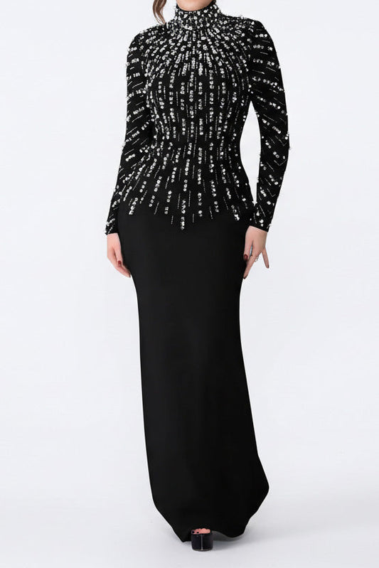 Beaded Drill Women's Formal Party Dress Lavish Daily