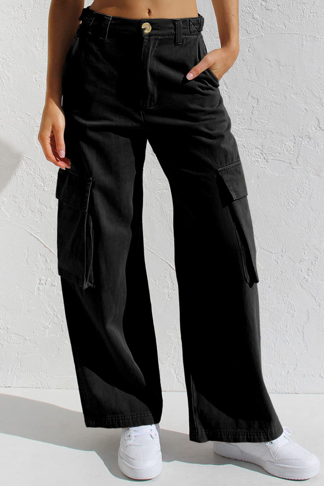 Multi Pocket Cargo Style Women’s Denim Pants Lavish Daily
