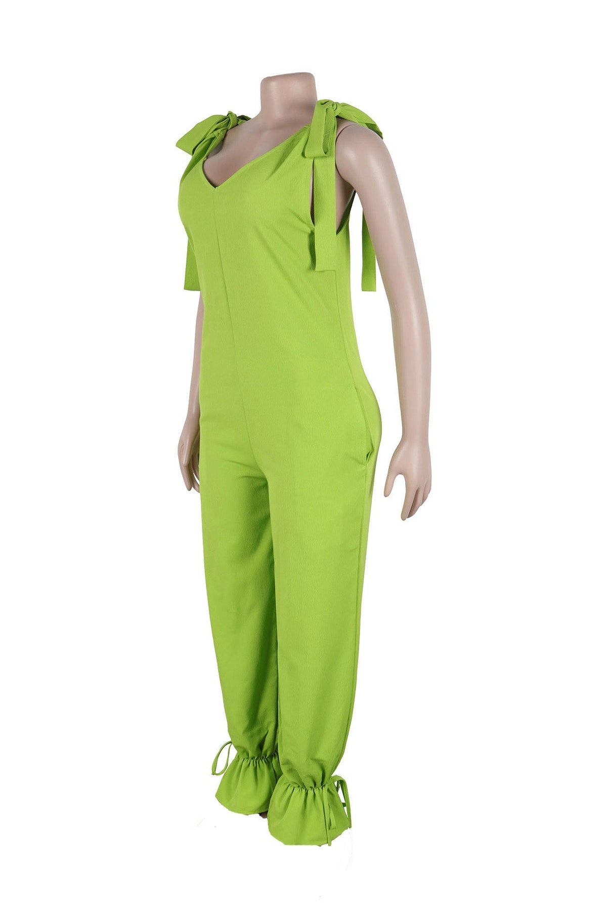 Bandage Casual Style Loose Jumpsuit Lavish Daily