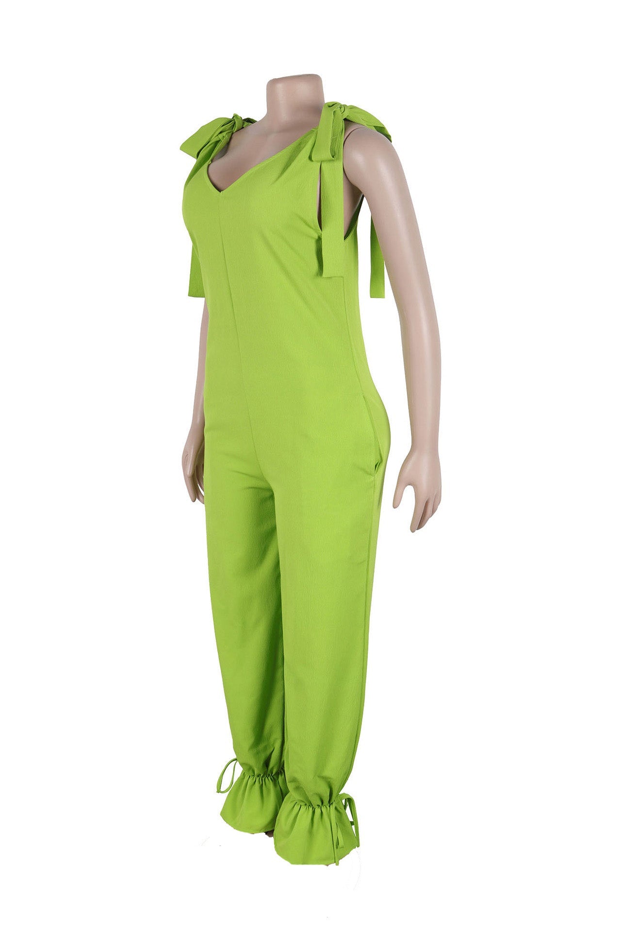 Bandage Casual Style Loose Jumpsuit Lavish Daily