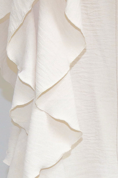 Layered Drape Wide Leg Pant Lavish Daily