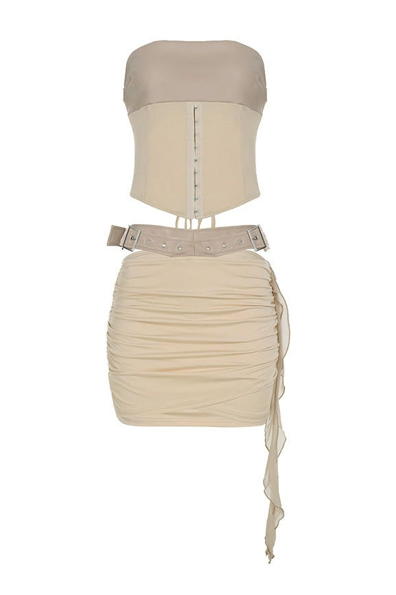 Strapless Corset & Skirt 2-Piece Set Lavish Daily