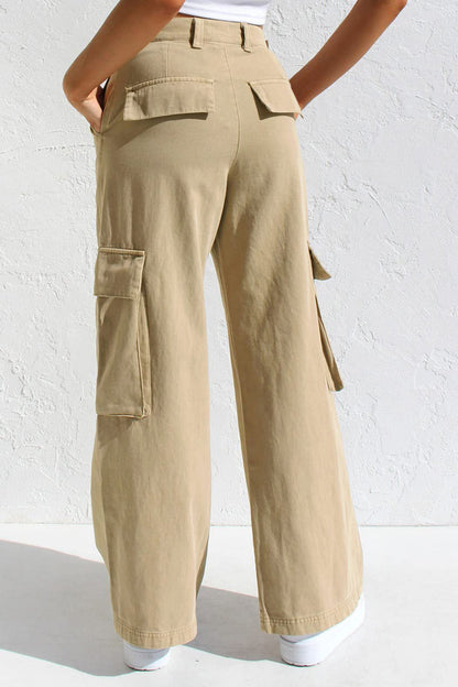 Multi Pocket Cargo Style Women’s Denim Pants Lavish Daily