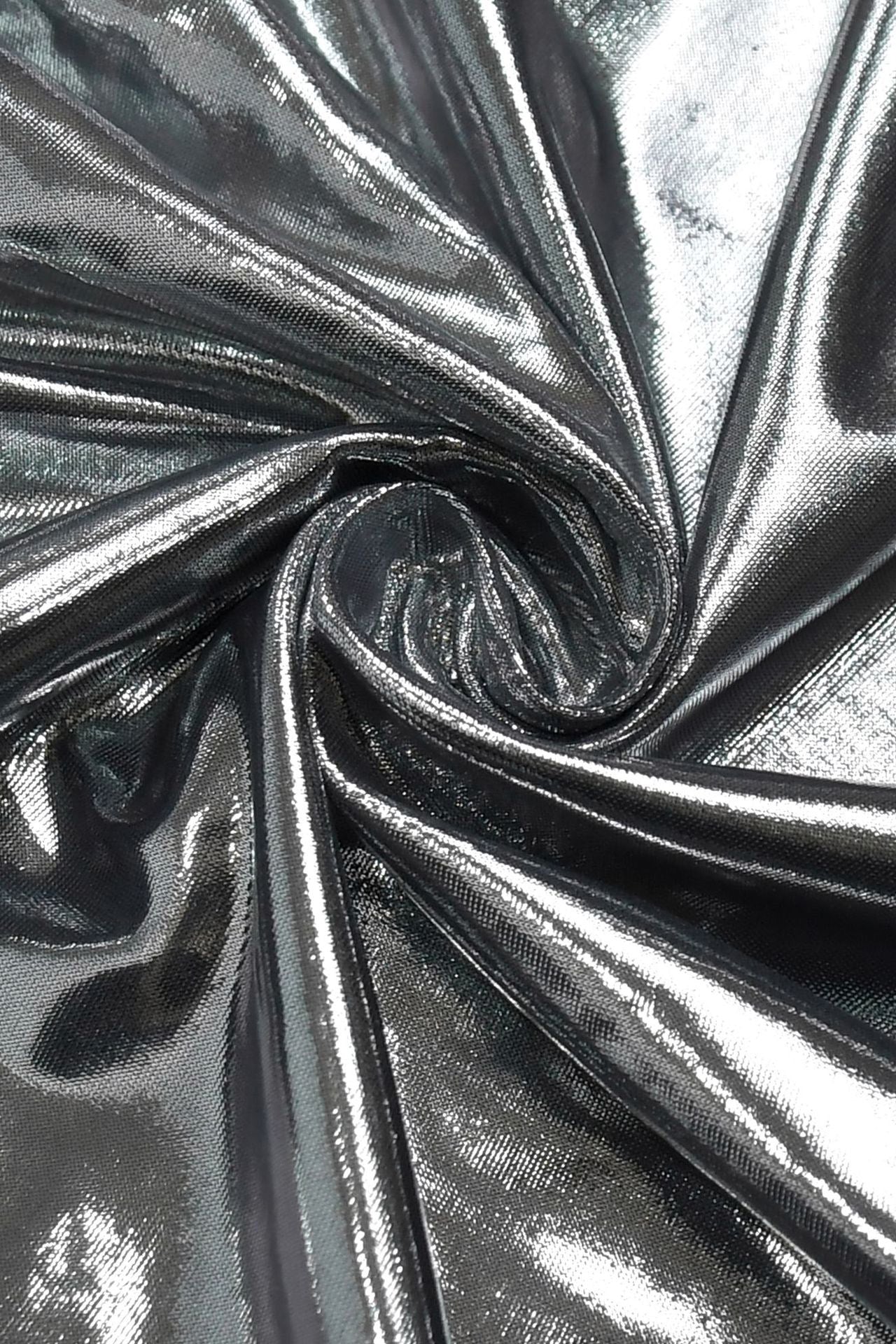 Glossy Side-Slit Mock Neck Maxi Dress Lavish Daily