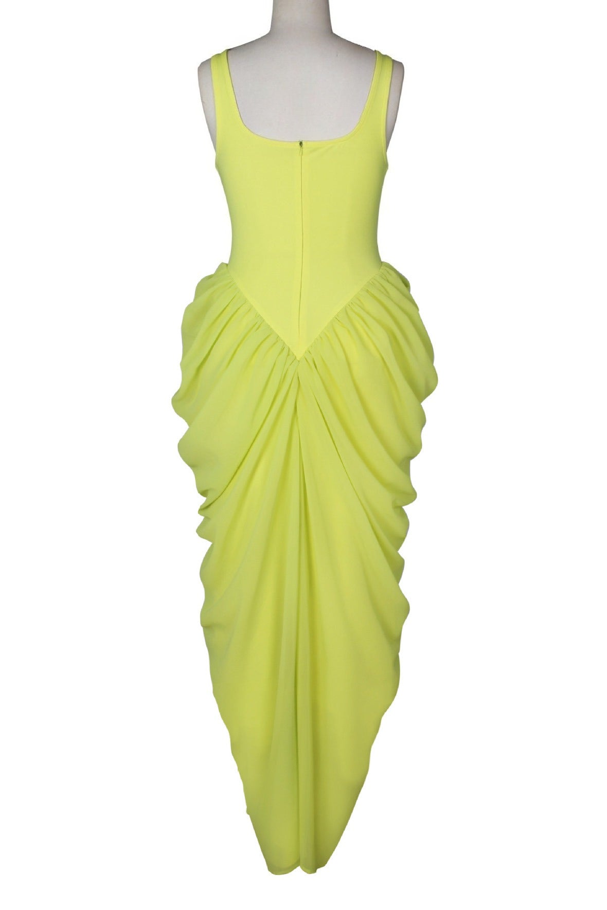 Draped V-Waist Chiffon Maxi Dress Lavish Daily