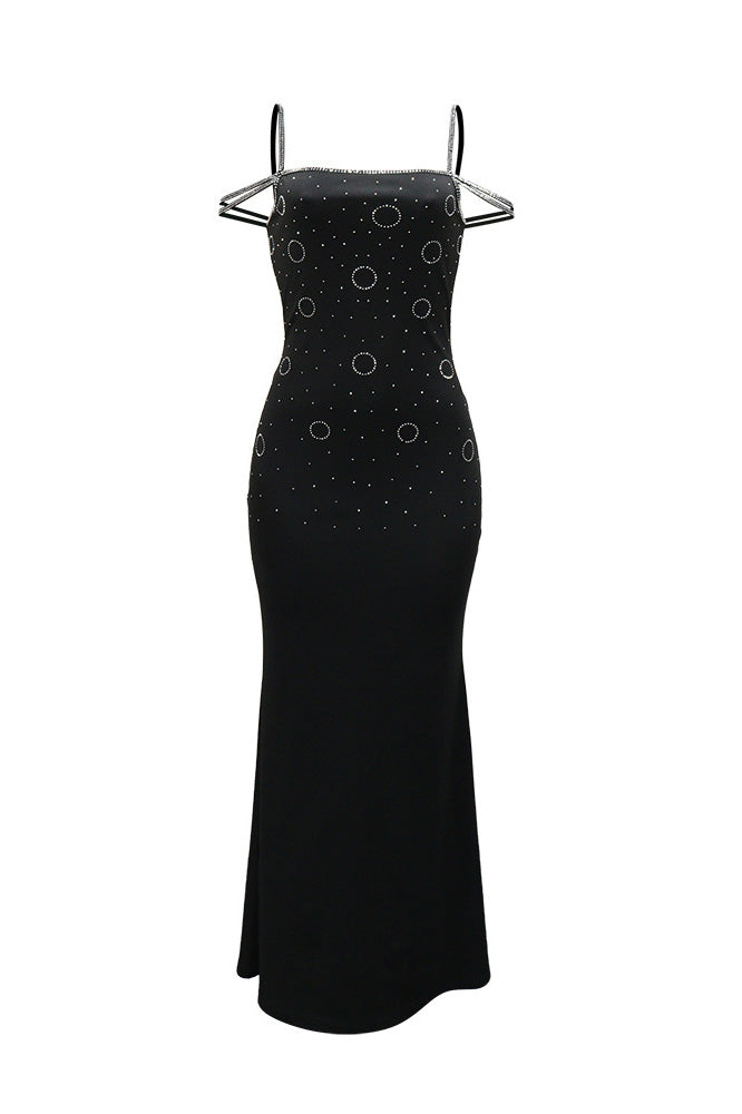 Sexy Rhinestone Cami Party Maxi Dress Lavish Daily