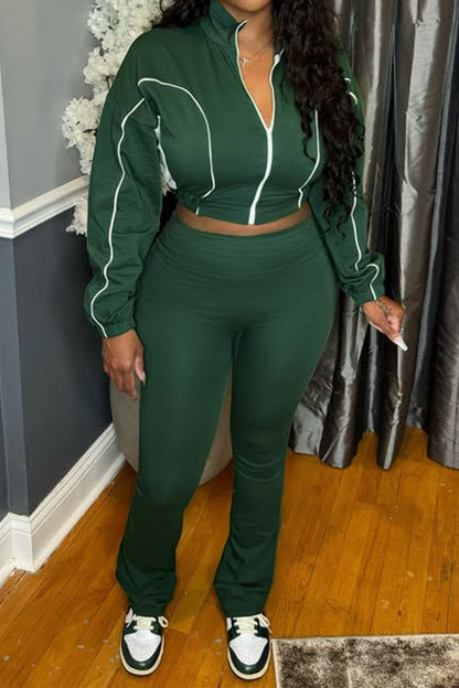 Slim Fit Pants & Cropped Jacket Lavish Daily