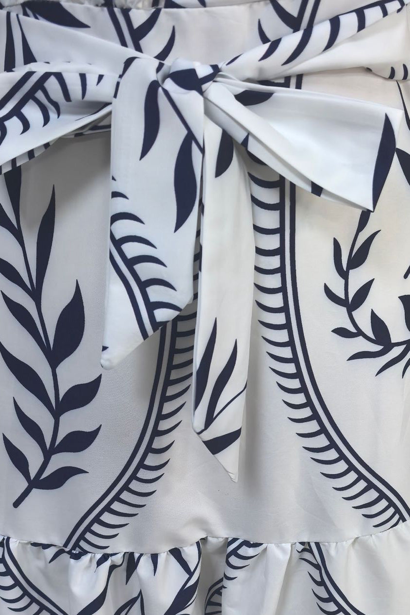 Floral Ruffle V-Neck Slim Maxi Dress Lavish Daily