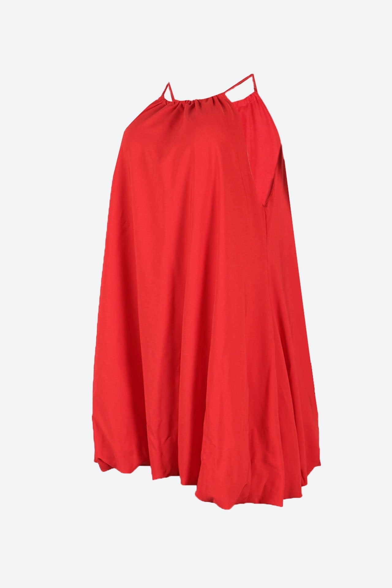 Red Mini Balloon Bubble Dress Lavish Daily