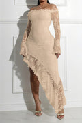 Off Shoulder Lace Dress Lavish Daily