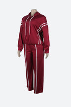 Stripe Hoodie & Pants Set Lavish Daily