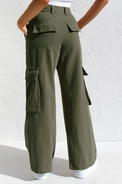 Multi Pocket Cargo Style Women’s Denim Pants Lavish Daily
