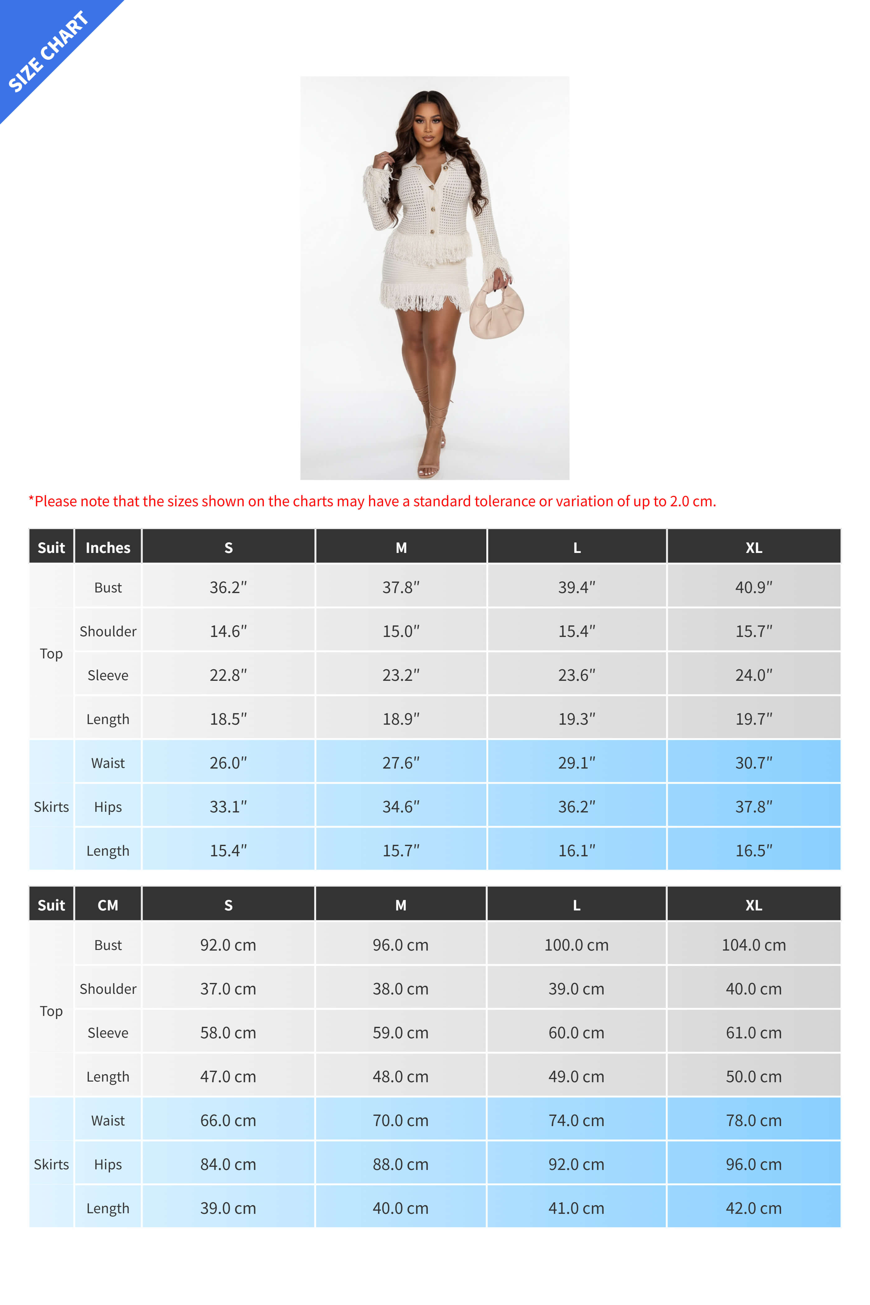 Knitted Fringe Skirt Set Lavish Daily