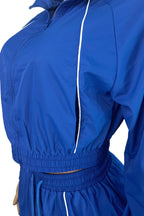 Trim Top & Wide Leg Pants Set Lavish Daily