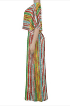 Stripe Crop Top & Wide-Leg Pants Set Lavish Daily