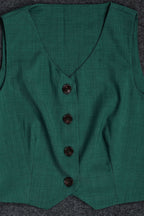 Linen Sleeveless Suit Set for Work Office Lavish Daily