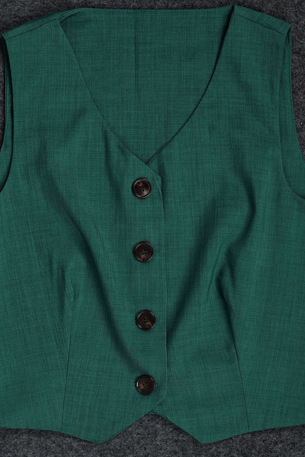 Linen Sleeveless Suit Set for Work Office Lavish Daily