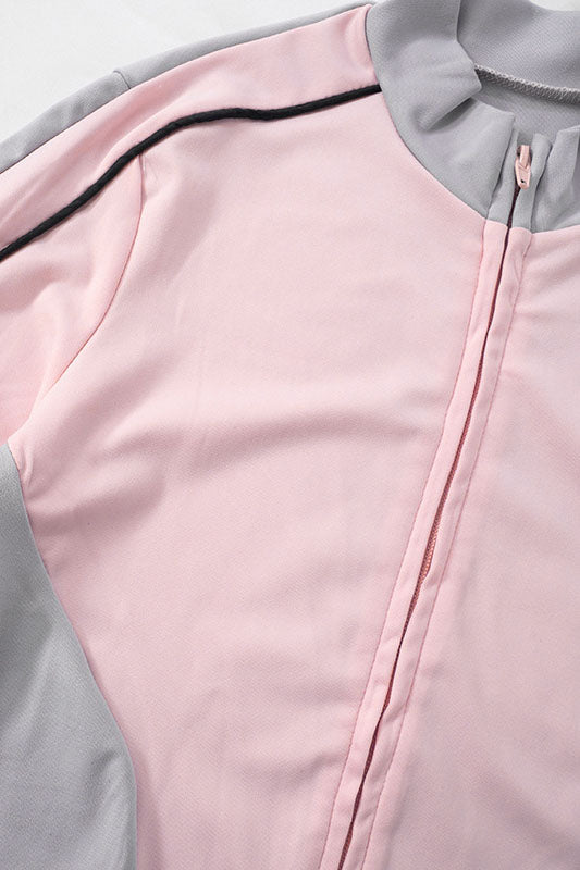 Zip-up Long Sleeve Drawstring Low Rise Pant set Lavish Daily