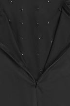 Halter Rhinestone Beaded Bodycon Dress Lavish Daily
