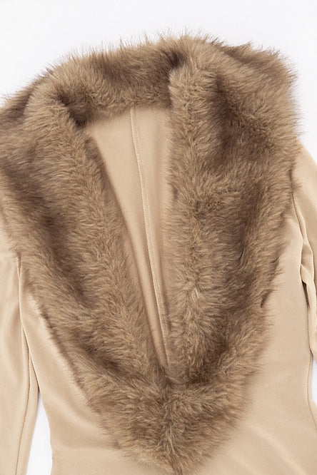 Soft Faux Fur Romper LavishDaily
