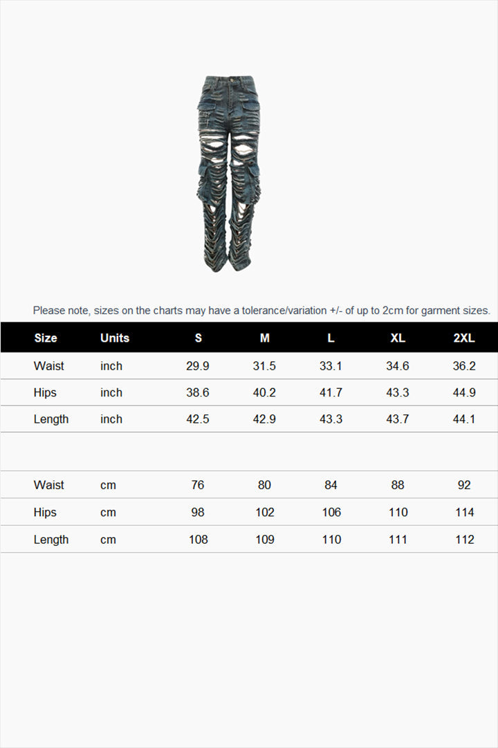 Distressed Denim Wide Leg Jeans Lavish Daily