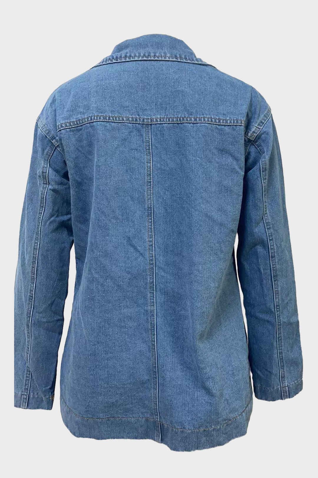 Long Sleeve Denim Jacket Lavish Daily