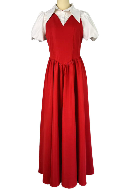 Faux Two-Piece Midi Dress Lavish Daily