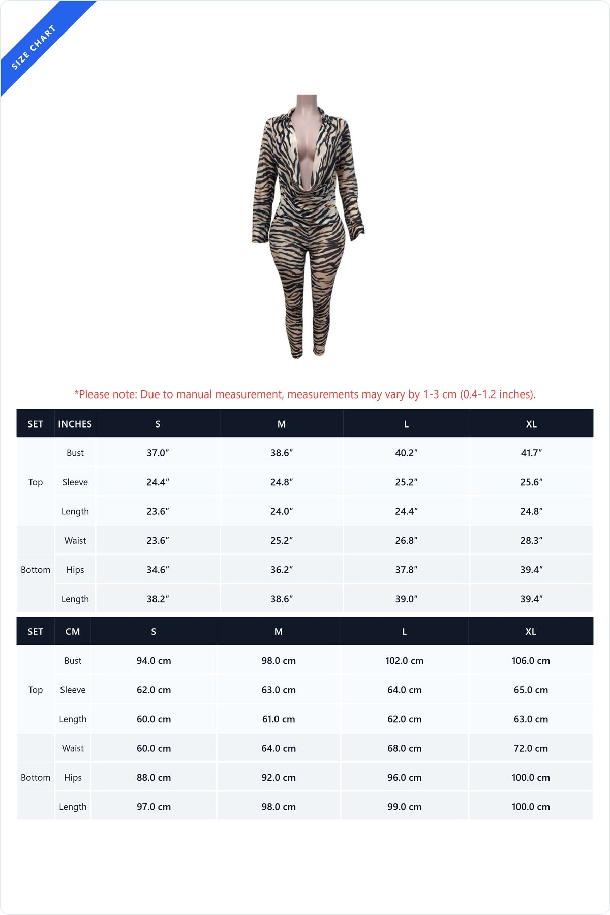 Animal Print Plunge Top & Pants Set LavishDaily