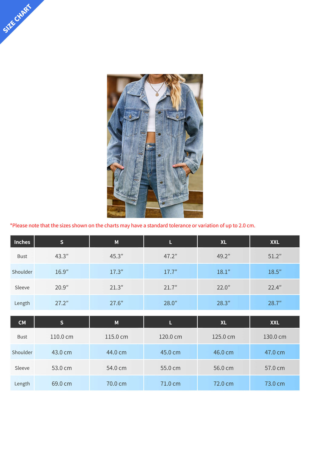 Trendy Women's Button-Up Denim Jacket Lavish Daily