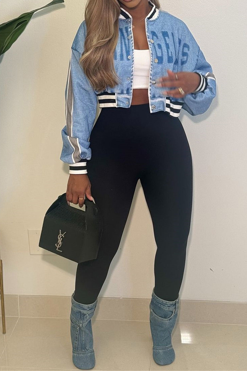 Printed Short Long Sleeve Casual Jacket Lavish Daily