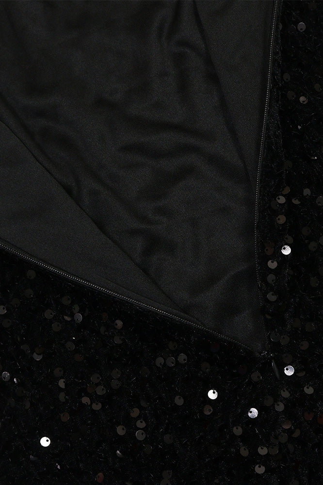Sparkling Velvet & Chiffon Maxi Dress Lavish Daily