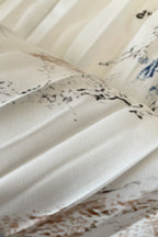 V Neck Floral Long Sleeve A Line Maxi Dress LavishDaily