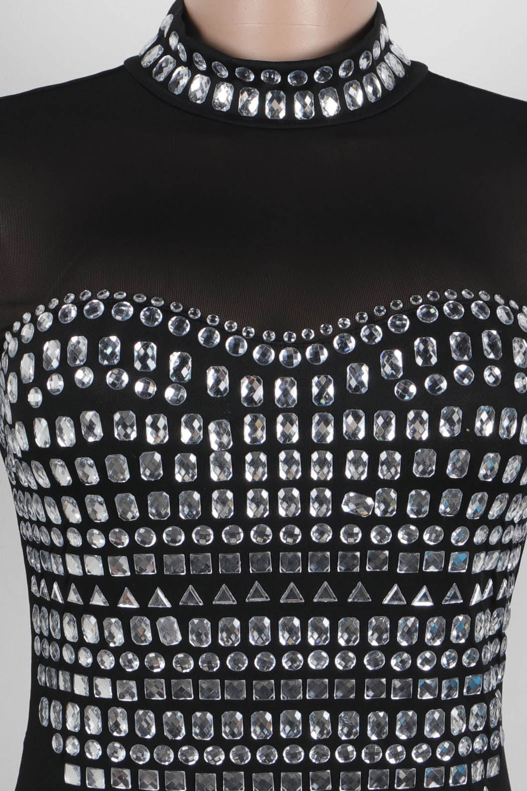 V-Neck Long Sleeve Split Hem Dress Lavish Daily