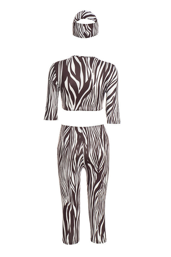 Abstract Print U-Bar Capri Set Lavish Daily