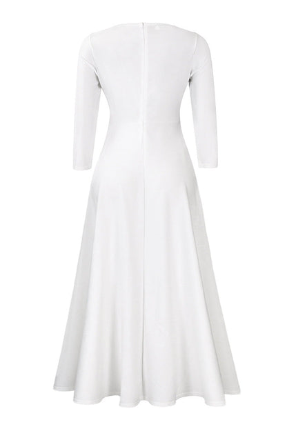 Elegant Tie-Waist A-Line Maxi Dress Lavish Daily