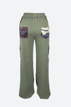 Drawstring Wide-Leg Printed Pants Lavish Daily