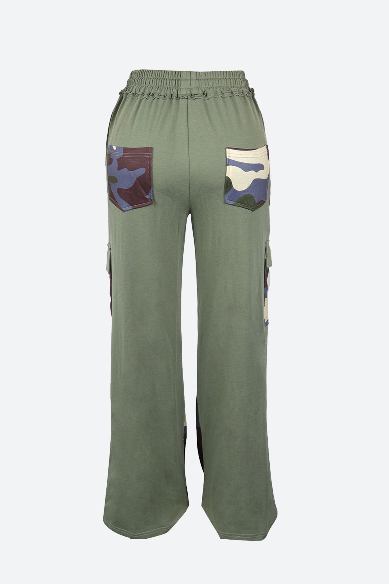 Drawstring Wide-Leg Printed Pants Lavish Daily