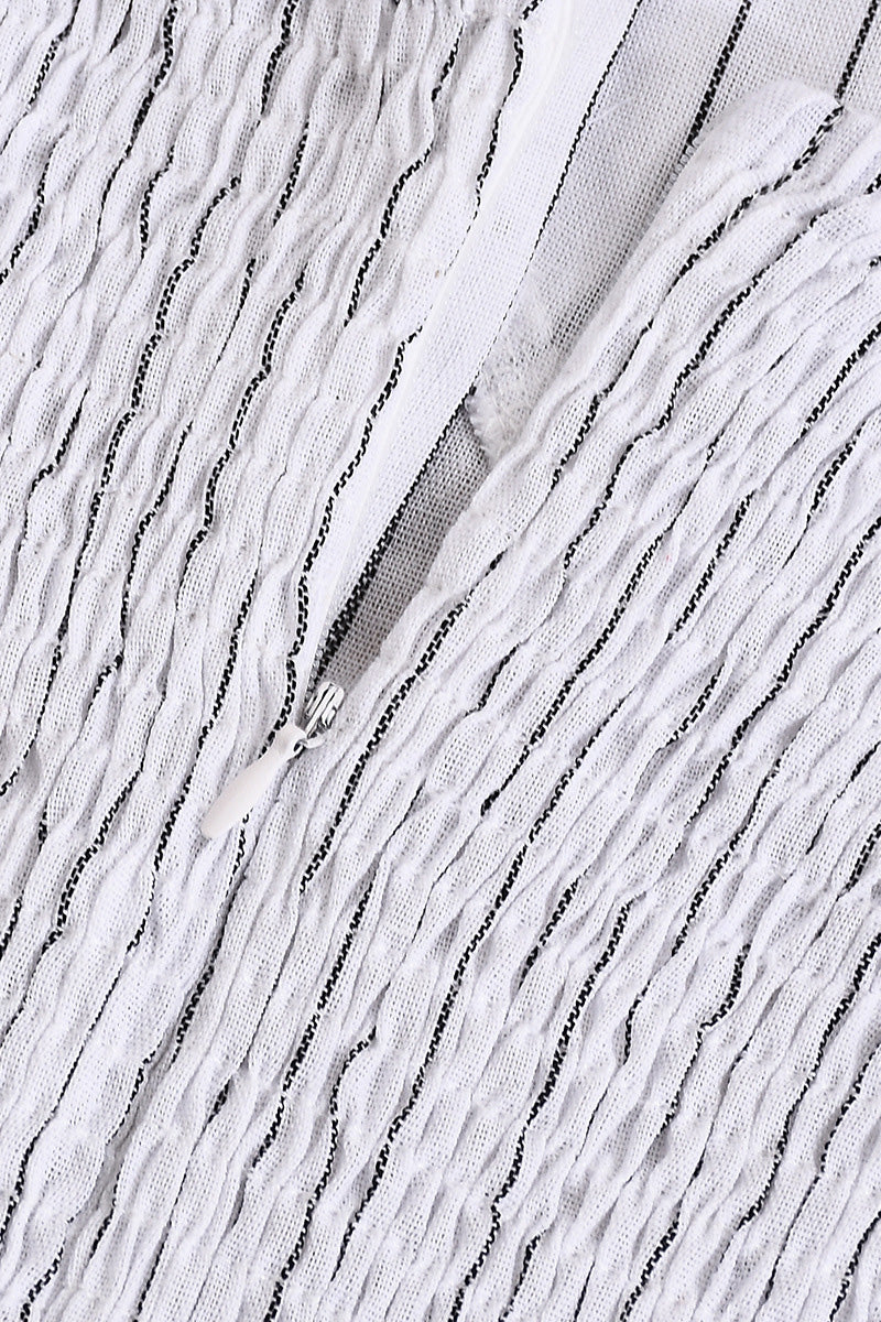 Linen Smocked Bustier Mini Dress Lavish Daily