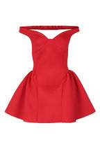 Off Shoulder V Neck Mini Dress Lavish Daily