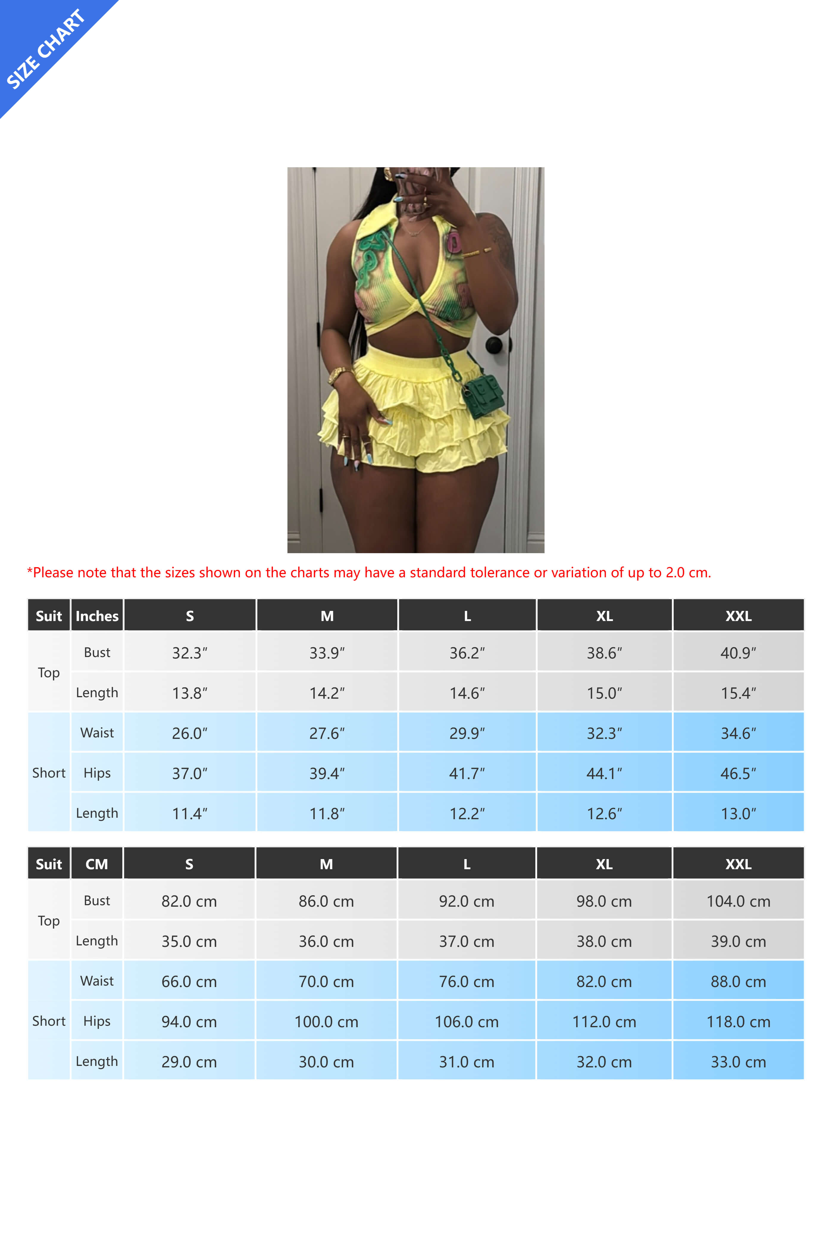 Stretch Ruffled Shorts 2pc Set Lavish Daily