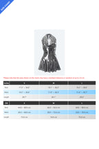 Foil Halter Flare Mini Dress Lavish Daily