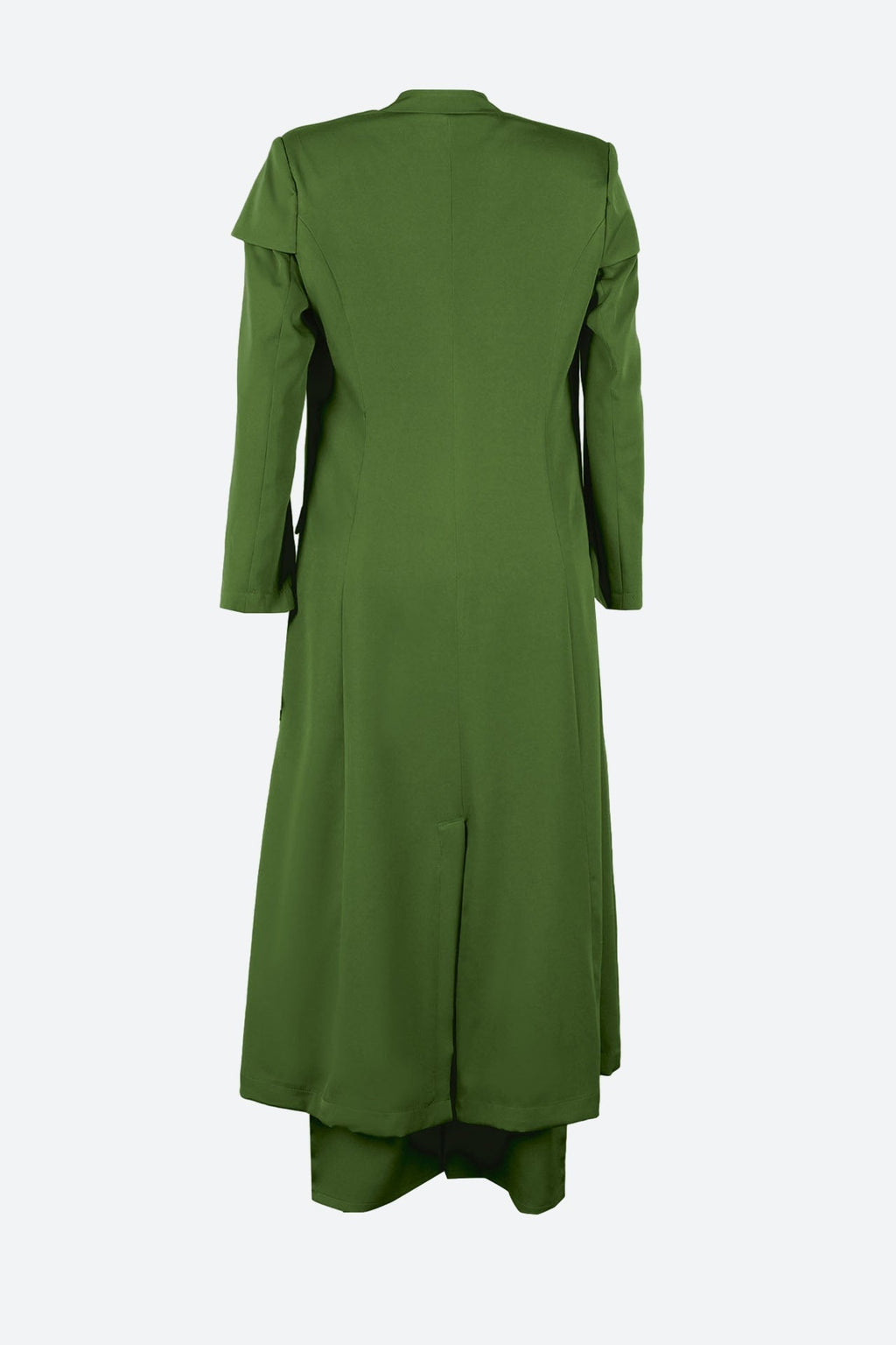 Solid Color Notch Lapel Long Suit Two-Piece Set Lavish Daily