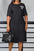 A Shape Midi Dress Lavish Daily