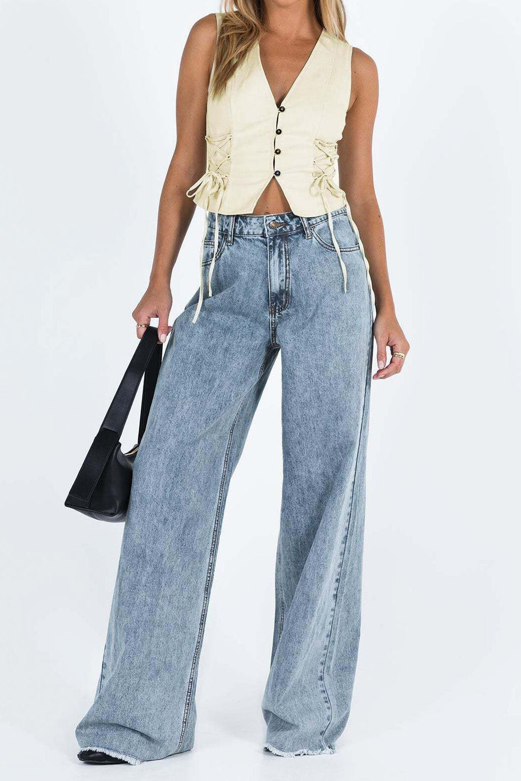Loose Fit Casual Denim Long Pants Lavish Daily